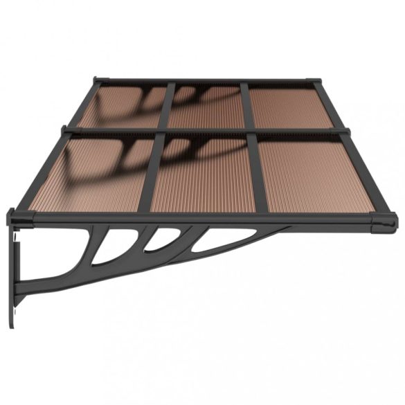 fekete polikarbonát ajtóelőtető 199 x 90 cm