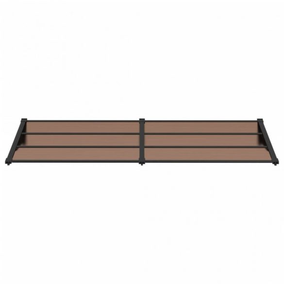 fekete polikarbonát ajtóelőtető 239 x 90 cm