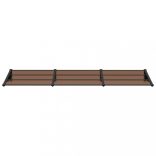 fekete polikarbonát ajtóelőtető 297,5 x 90 cm