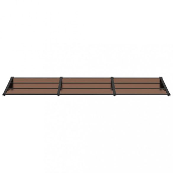 fekete polikarbonát ajtóelőtető 297,5 x 90 cm