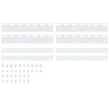 4 db ezüst rozsdamentes acél összekötő lemez 28 cm