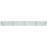 zöld drótkerítés illesztőperemmel 1 x 10 m