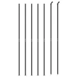 antracitszürke drótkerítés illesztőperemmel 1,8 x 10 m