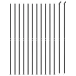 antracitszürke drótkerítés illesztőperemmel 1,6 x 25 m