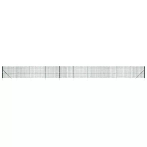 zöld dróthálós kerítés cövekekkel 1,4x25 m