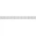 zöld dróthálós kerítés cövekekkel 1,6x25 m