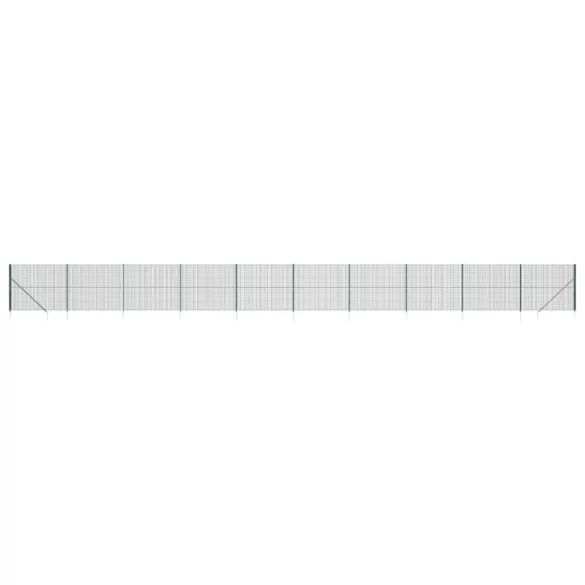 zöld dróthálós kerítés cövekekkel 1,6x25 m