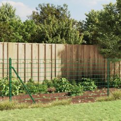 zöld dróthálós kerítés cövekekkel 1x10 m