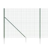 zöld dróthálós kerítés cövekekkel 1,4x10 m