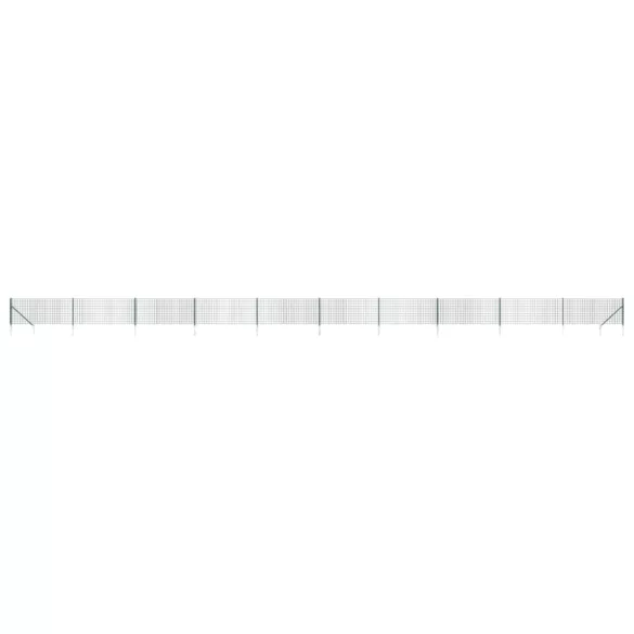 zöld dróthálós kerítés cövekekkel 0,8x25 m