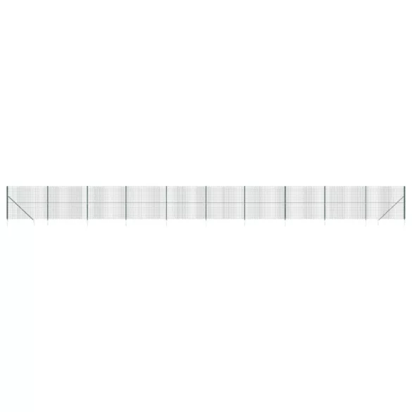 zöld dróthálós kerítés cövekekkel 1,6x25 m