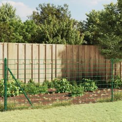 zöld dróthálós kerítés cövekekkel 1x10 m