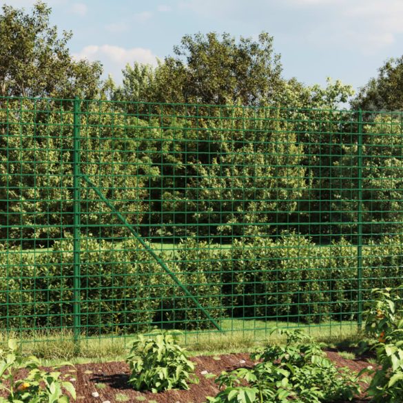 zöld dróthálós kerítés cövekekkel 2,2x10 m