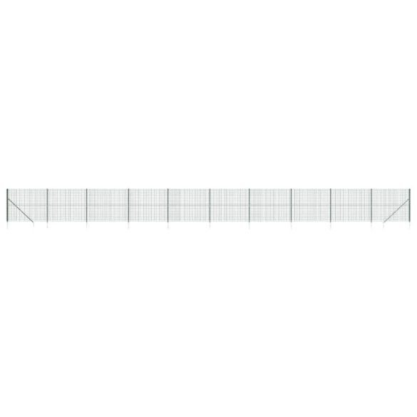 zöld dróthálós kerítés cövekekkel 2,2x25 m