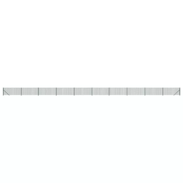 zöld dróthálós kerítés illesztőperemmel 1,1x25 m