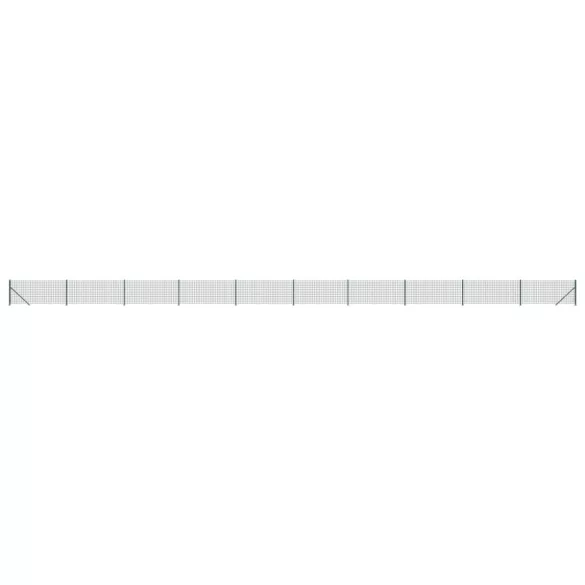 zöld dróthálós kerítés illesztőperemmel 0,8x25 m