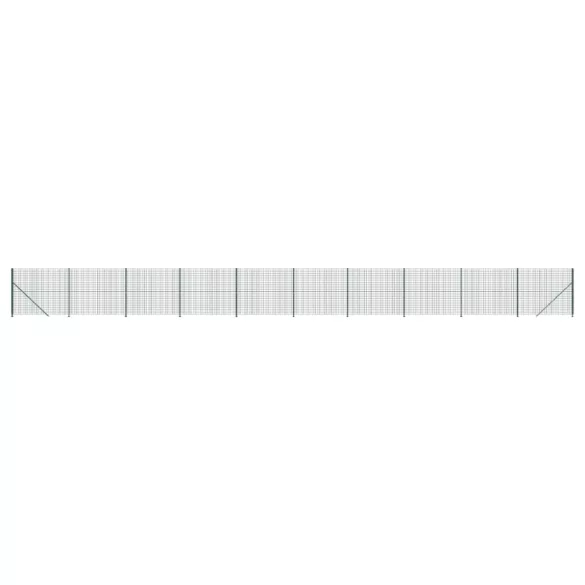 zöld dróthálós kerítés illesztőperemmel 1,4x25 m