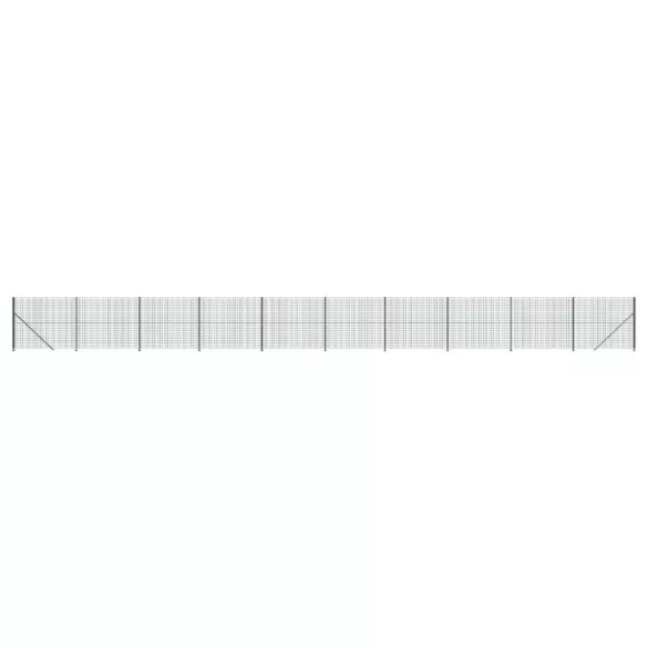 zöld dróthálós kerítés illesztőperemmel 2,2x25 m