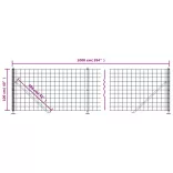 zöld dróthálós kerítés illesztőperemmel 1x10 m