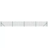 zöld dróthálós kerítés illesztőperemmel 1,1x10 m