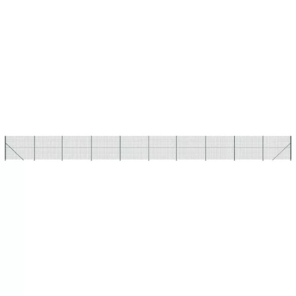 zöld dróthálós kerítés illesztőperemmel 1,4x25 m