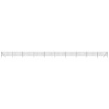 antracitszürke horganyzott acél dróthálós kerítés 0,8x25 m