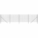 antracitszürke horganyzott acél dróthálós kerítés 1,8x10 m