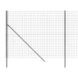 antracitszürke horganyzott acél dróthálós kerítés 1,8x10 m
