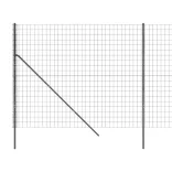 antracitszürke horganyzott acél dróthálós kerítés 1,6x25 m