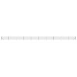 antracitszürke dróthálós kerítés cövekekkel 1x25 m