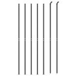 antracitszürke dróthálós kerítés illesztőperemmel 1,8x10 m