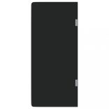 fekete edzett üveg falra szerelhető piszoárelválasztó 90x40 cm