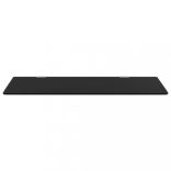 fekete edzett üveg falra szerelhető piszoárelválasztó 90x40 cm