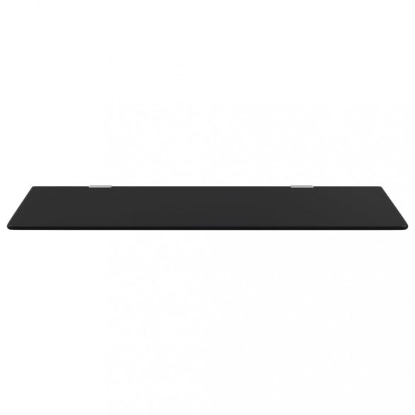 fekete edzett üveg falra szerelhető piszoárelválasztó 90x40 cm