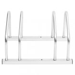 horganyzott acél kerékpártároló 2 kerékpárhoz