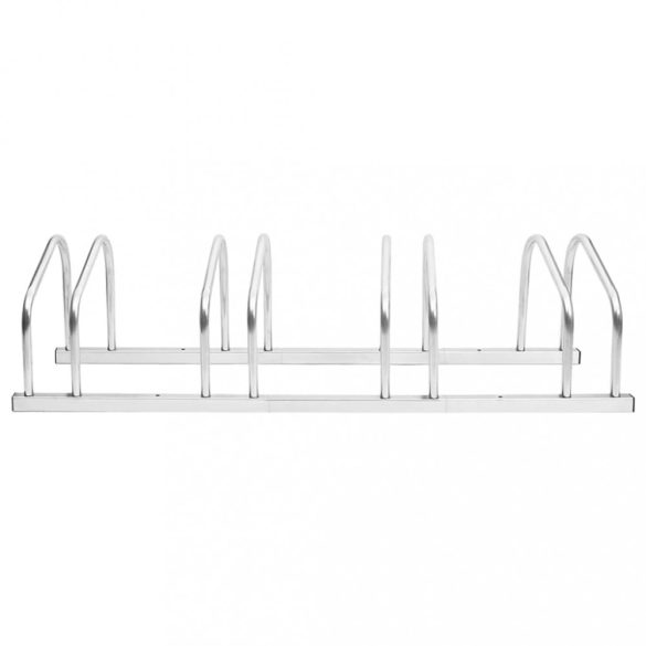 horganyzott acél kerékpártároló 4 kerékpárhoz