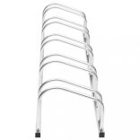 horganyzott acél kerékpártároló 5 kerékpárhoz