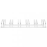 horganyzott acél kerékpártároló 6 kerékpárhoz