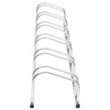 horganyzott acél kerékpártároló 6 kerékpárhoz