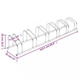 horganyzott acél kerékpártároló 6 kerékpárhoz