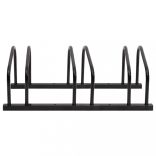 fekete acél kerékpártartó 3 kerékpárhoz