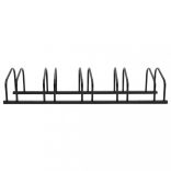 fekete acél kerékpártartó 5 kerékpárhoz