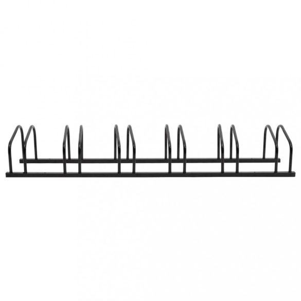 fekete acél kerékpártároló 6 kerékpárhoz