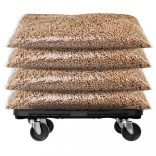 fekete polipropilén szállítókocsi 300 kg