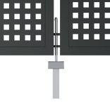 antracit színű acél kerti kapu 300 x 200 cm