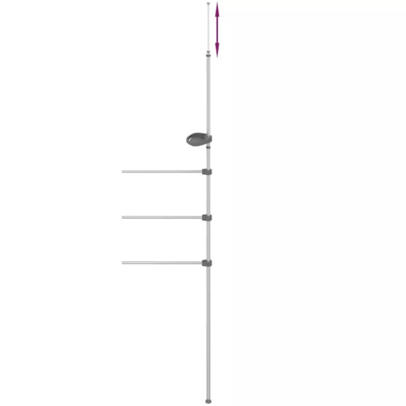 alumínium törülközőtartó 47 x 280 cm