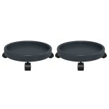 2 db szürke kerekes virágtartó átmérő 34 cm 35 kg