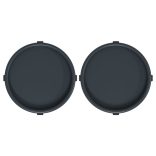 2 db szürke kerekes virágtartó átmérő 34 cm 35 kg