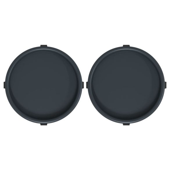 2 db szürke kerekes virágtartó átmérő 34 cm 35 kg