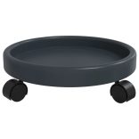 2 db szürke kerekes virágtartó átmérő 34 cm 35 kg